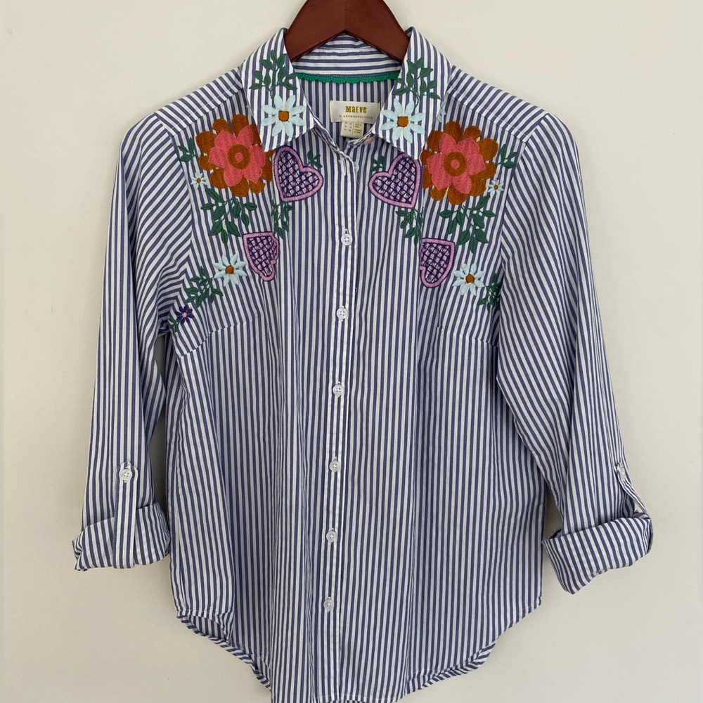 Maeve by Anthropologie size 8 button down